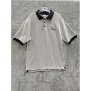 Walt Disney World Polo Shirt Mens Medium Gray Mickey Mouse Retro Disneycore